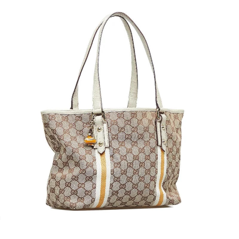 Eco-friendly tote bags for shoppingGucci GG Canvas Jolicoeur Tote Bag (SHG-yxc9bo)