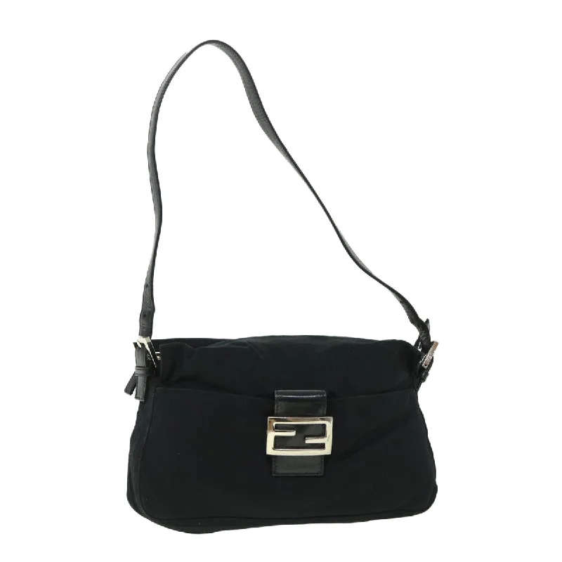 Mini bags for evening outFENDI Mamma Baguette Shoulder Bag Nylon Black 2321 26566 009  ep1885