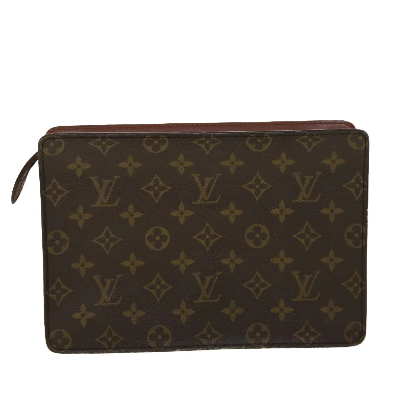 Eco-friendly tote bags for shoppingLouis Vuitton Monogram Pochette Homme Clutch Bag M51795 LV Auth 45147