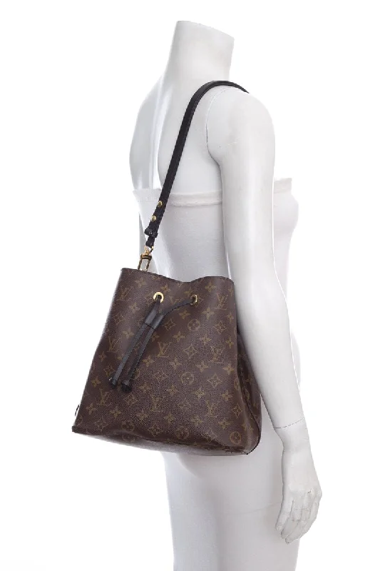 Best-selling designer bags 2025Louis Vuitton 2020 Brown & Black Monogram NeoNoe Bucket Bag