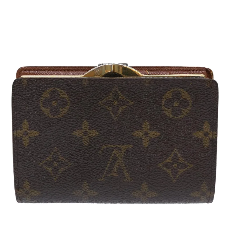 Designer bags with gold hardwareLOUIS VUITTON Monogram Portefeuille Viennois Bifold Wallet M61674 Auth 50279