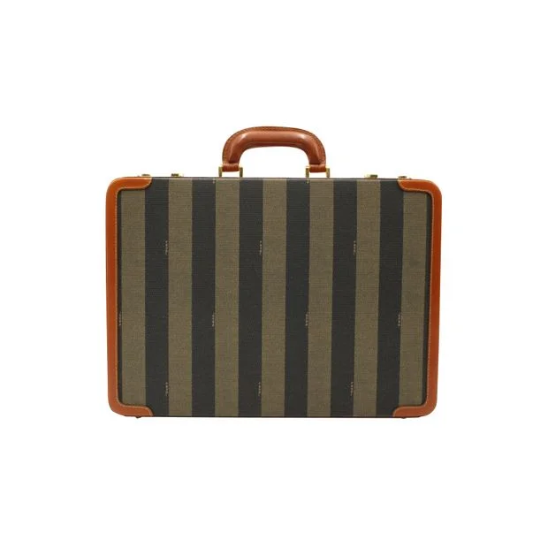 Affordable designer bag dupesFENDI Vintage Leather & Striped Fabric Briefcase