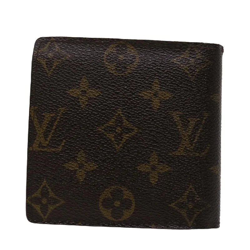 High-quality leather messenger bagsLOUIS VUITTON Monogram Portefeuille Marco Bifold Wallet M61675 LV Auth 46562