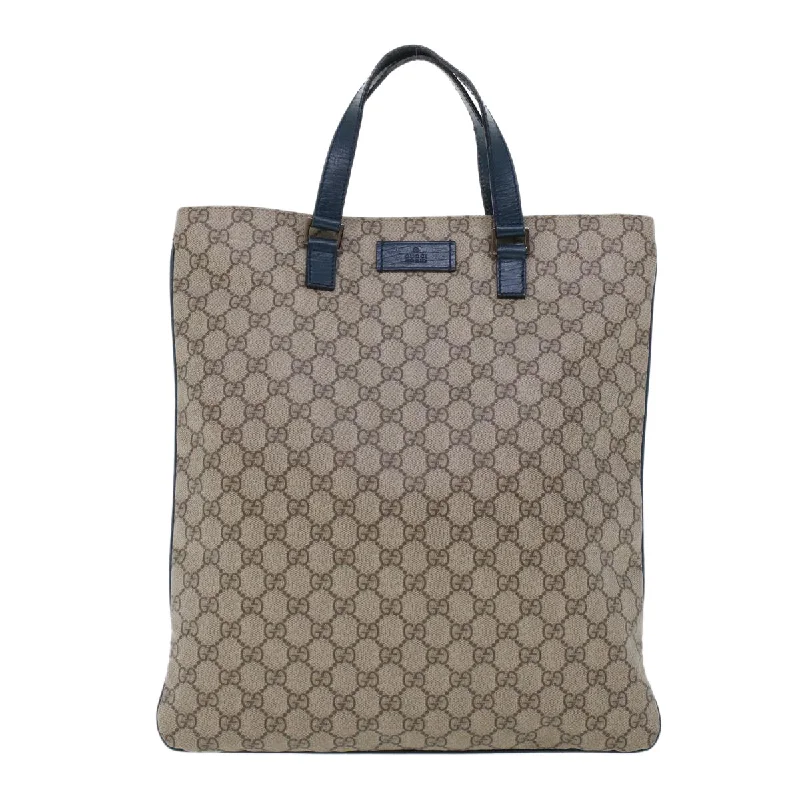 Affordable luxury bags GUCCI GG Canvas Tote Bag PVC Leather Beige  am4470