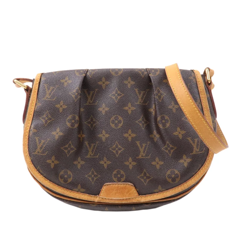 Minimalist leather handbagsLouis Vuitton Monogram Menilmontant PM Shoulder Bag M40474