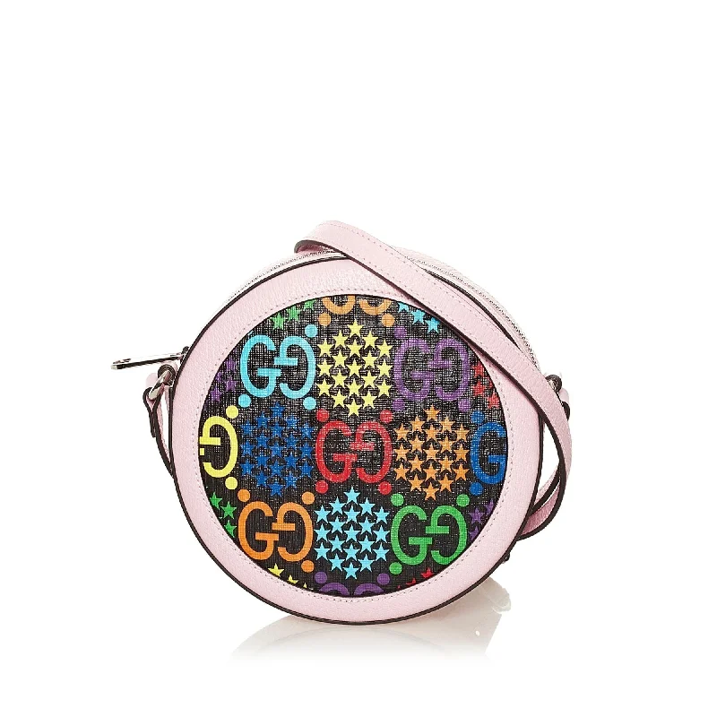 High-quality leather messenger bagsGucci GG Supreme Psychedelic Crossbody