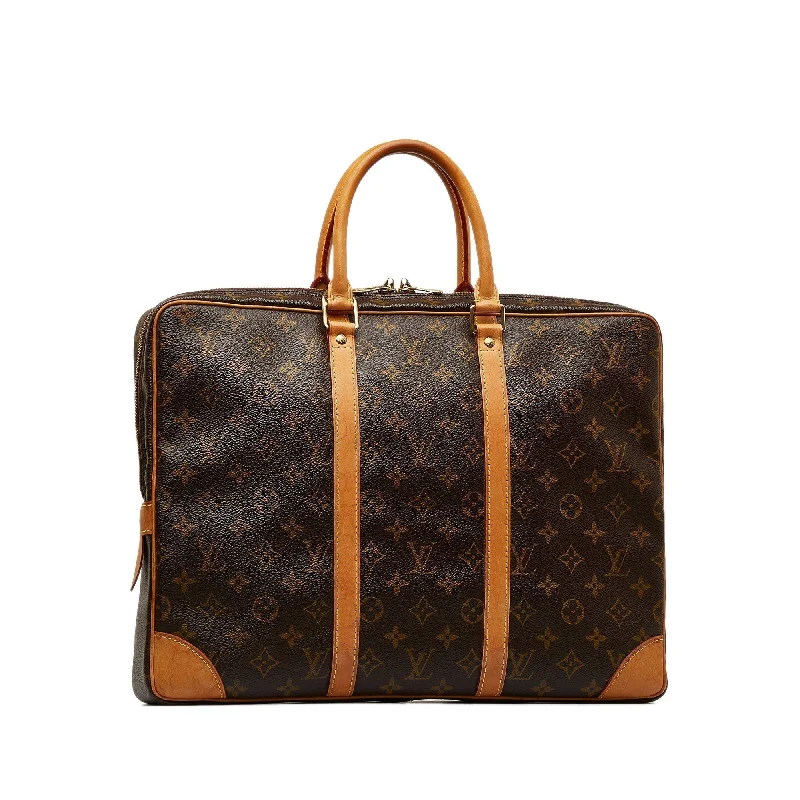 High-end designer bags for menLouis Vuitton Monogram Porte-Documents Voyage Business Bag