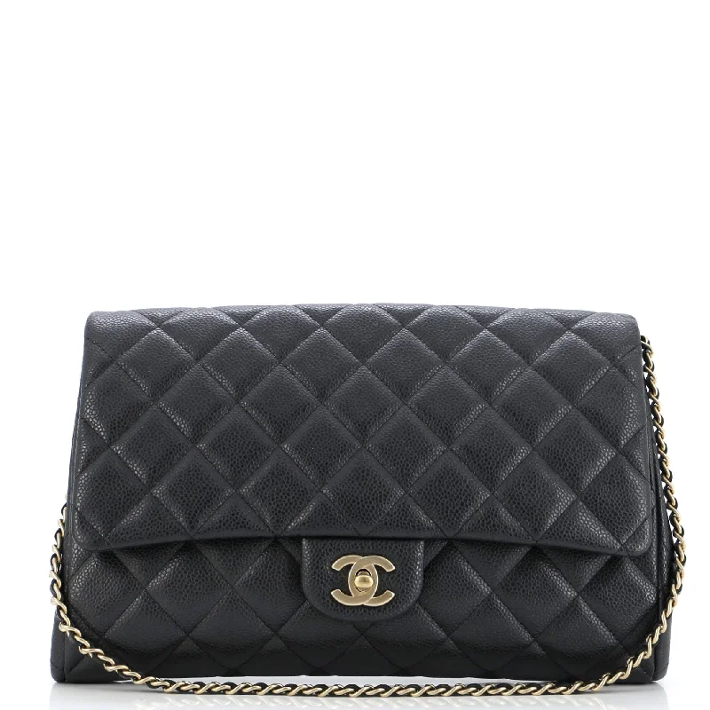 Luxury bags with chain strapsLuxury bags with chain strapsClutch with Chain Quilted Caviar