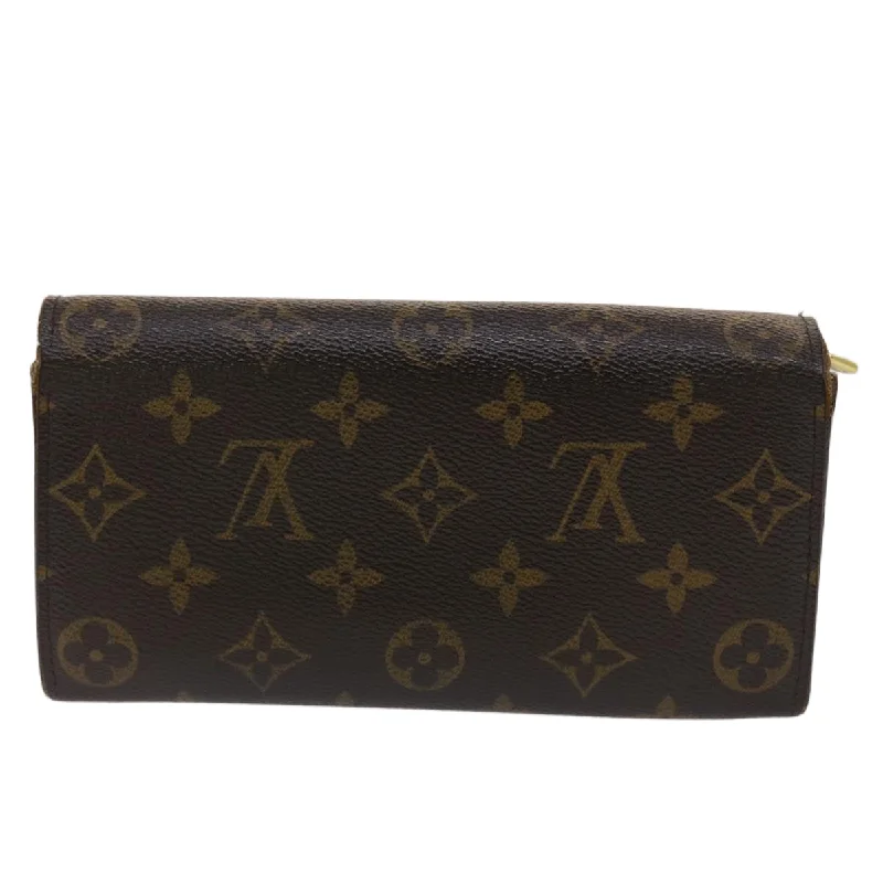 Luxury brand bags on saleLouis Vuitton Monogram Portefeuille Sarah Long Wallet M60531 LV Auth 46824