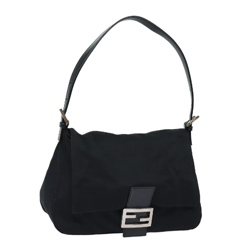 Best-selling designer bags 2025FENDI Mamma Baguette Shoulder Bag Nylon Black  ep4965