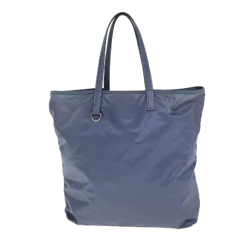 Designer bags with gold hardwarePRADA Nylon Tote Bag Blue  80098