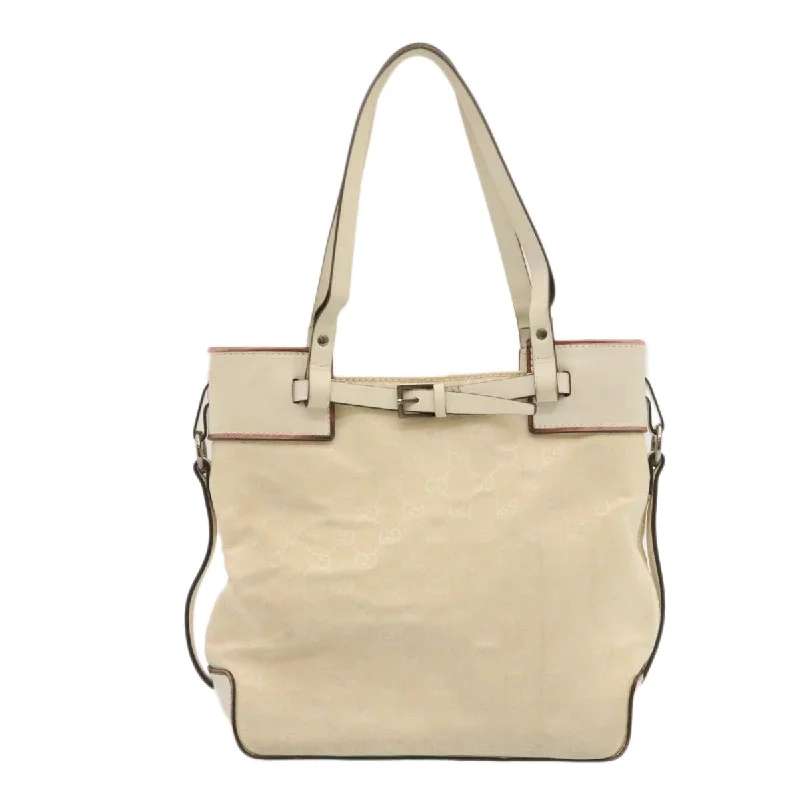 Elegant clutch bags for weddingsGUCCI GG Canvas Tote Bag Beige  ac193