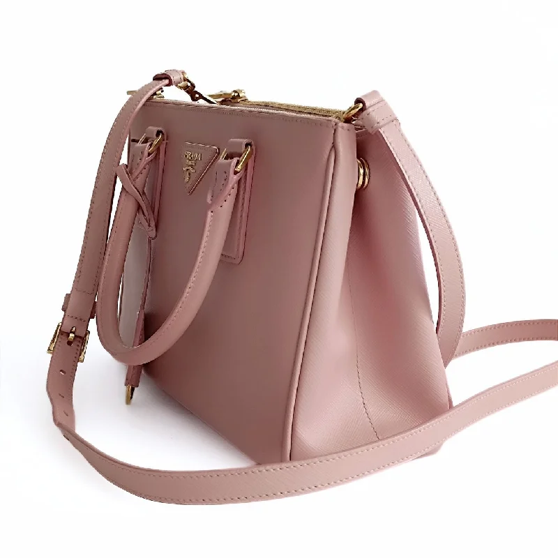 Affordable luxury bags PRADA Prada Prada Galleria Medium Saffiano Lux Orchidea shoulder bag