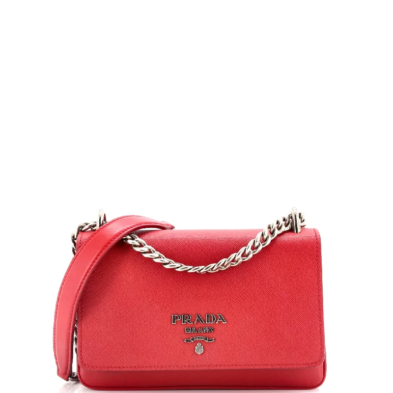 Vintage-inspired handbagsVintage-inspired handbagsChain Flap Crossbody Bag Saffiano and Soft Calf Small