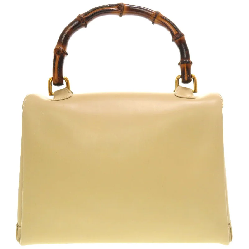 Vintage-inspired handbagsGUCCI Handbag 000 23 0116 Bamboo beige Women Used