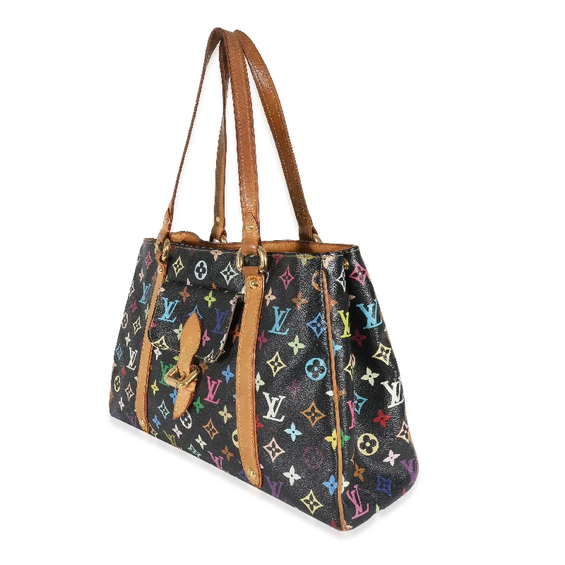 Stylish laptop bags for professionalsLouis Vuitton x Takashi Murakami Black Monogram Multicolore Aurelia MM