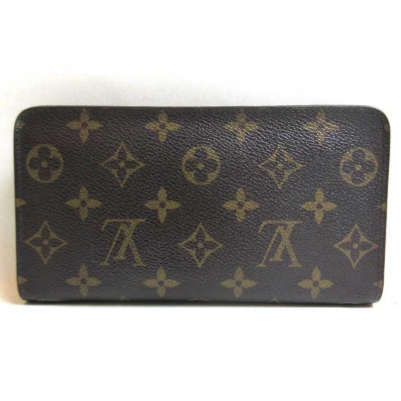 Durable leather bags for daily useLOUIS VUITTON Monogram Portomone Sip Long Wallet M61727