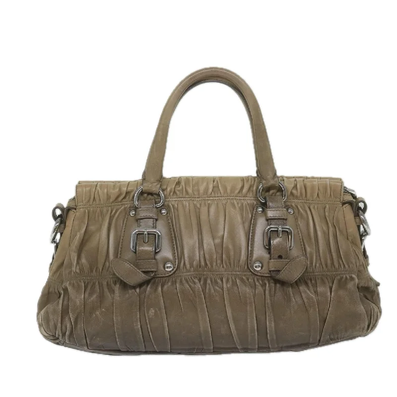 Minimalist leather handbagsPRADA Nappa gauffre Handbag