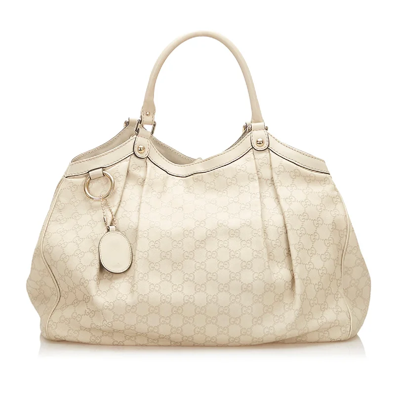 High-end designer bags for menGucci Guccissima Sukey Tote Bag (SHG-18775)