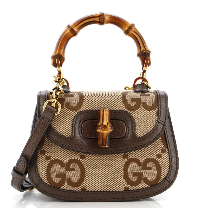 Luxury brand bags on saleLuxury brand bags on saleBamboo 1947 Top Handle Bag Jumbo GG Canvas Mini