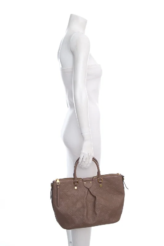 Eco-friendly tote bags for shoppingLouis Vuitton 2015 Dark Taupe Empreinte Mazarine Handbag