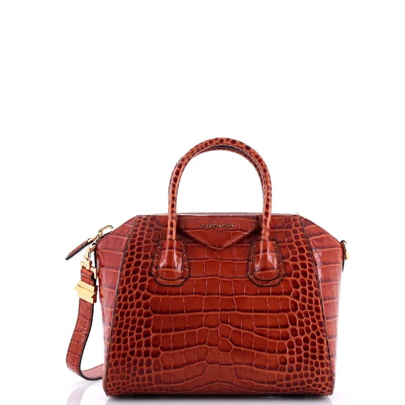 Luxury bags with chain strapsLuxury bags with chain strapsAntigona Bag Crocodile Embossed Leather Small