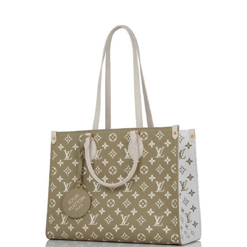 Trendy transparent PVC bagsLouis Vuitton Spring in the City Khaki and Beige Empreinte OnTheGo MM