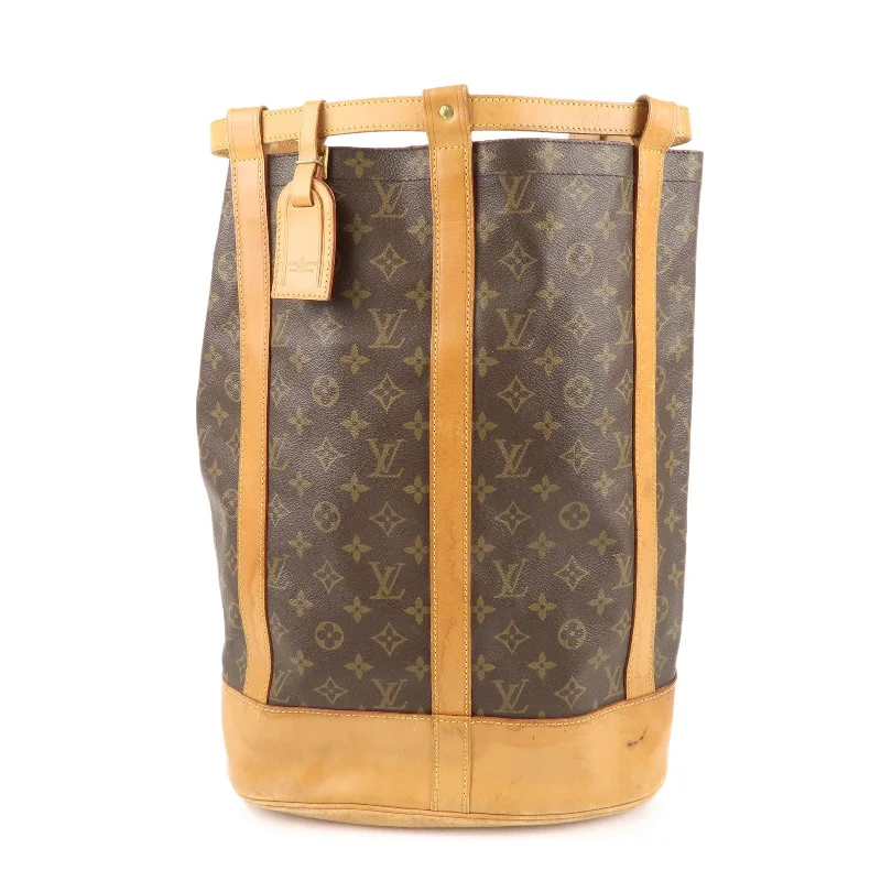 Vintage-inspired handbagsLouis Vuitton Monogram Randonnee GM Laundry Bag Brown M42244