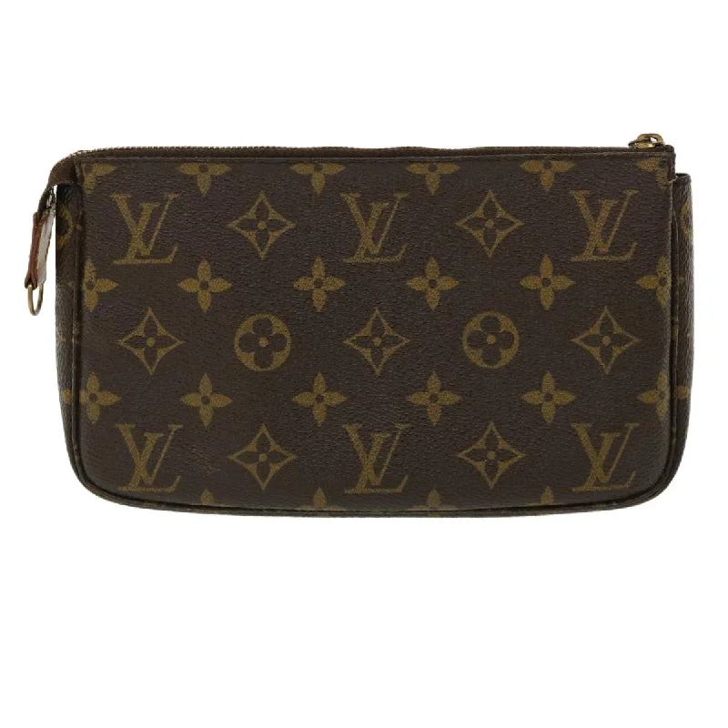 Durable leather bags for daily useLOUIS VUITTON Monogram Pochette Accessoires Pouch M51980 LV Auth yk5445