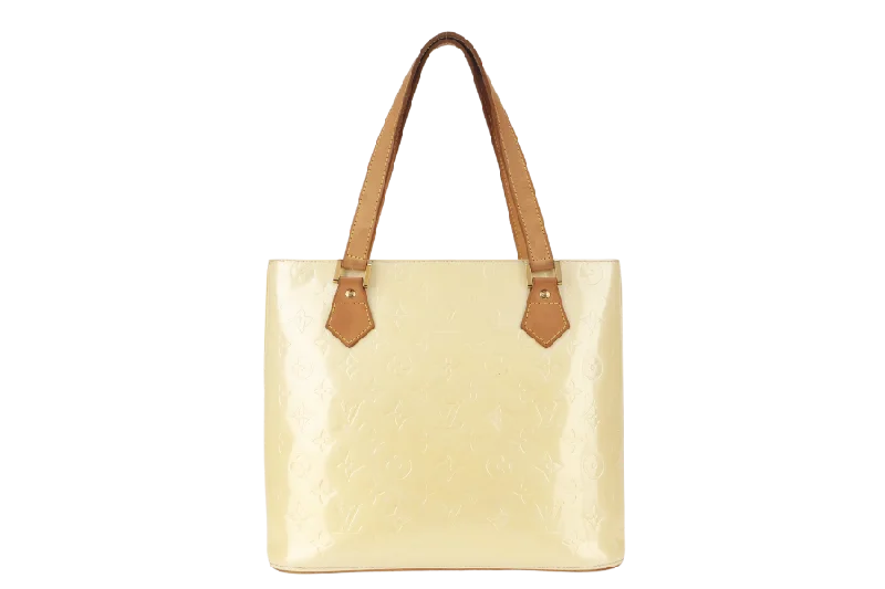 Stylish laptop bags for professionalsLOUIS VUITTON HOUSTON TOTE BAG (M92342) IVORY PERLE VERNIS LEATHER GOLD HARDWARE WITH DUST COVER