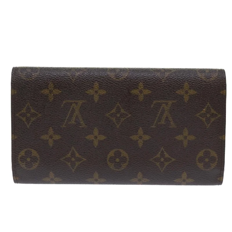 Luxury bags with exotic skinsLOUIS VUITTON Monogram Portefeuille International Long Wallet M61217 Auth 50444