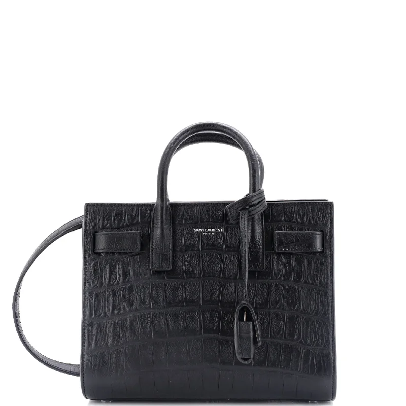 Vintage-inspired handbagsVintage-inspired handbagsSac de Jour Bag Crocodile Embossed Leather Nano