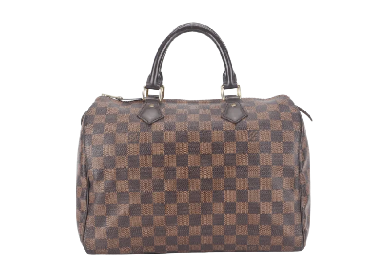 Affordable designer bag dupesLOUIS VUITTON SPEEDY 30 (N41364) DAMIER EBENE CANVAS GOLD HARDWARE WITH KEYS&LOCK AND DUST COVER