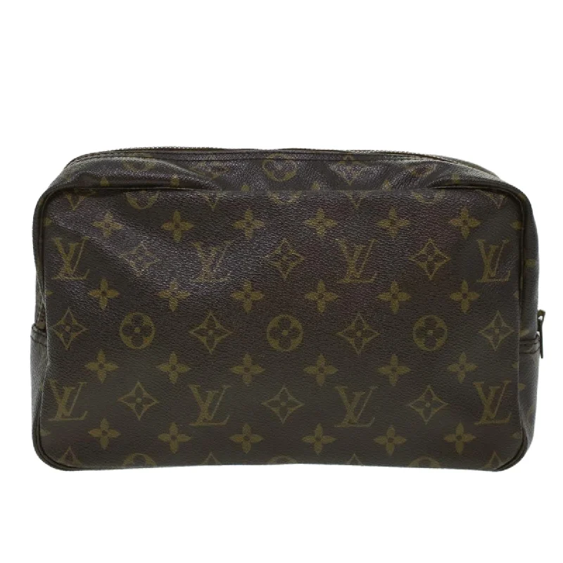 Eco-friendly tote bags for shoppingLouis Vuitton Monogram Trousse Toilette 28 Clutch Bag M47522 LV Auth 44637