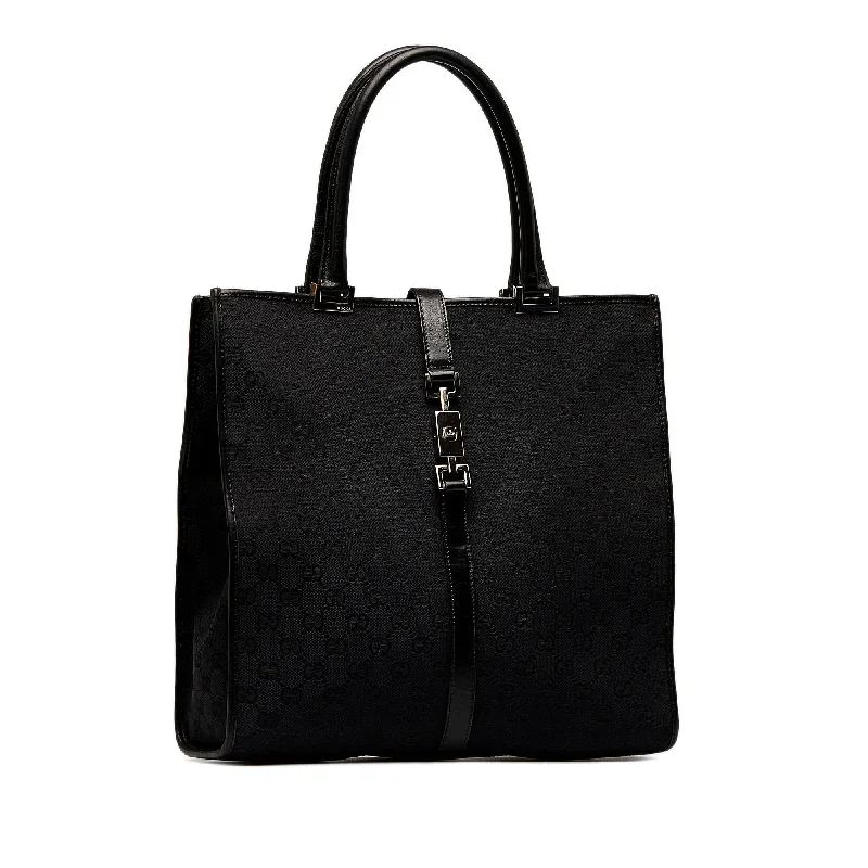 Designer bags with top handlesGucci GG Canvas Jackie Tote Bag (SHG-tPNXu6)