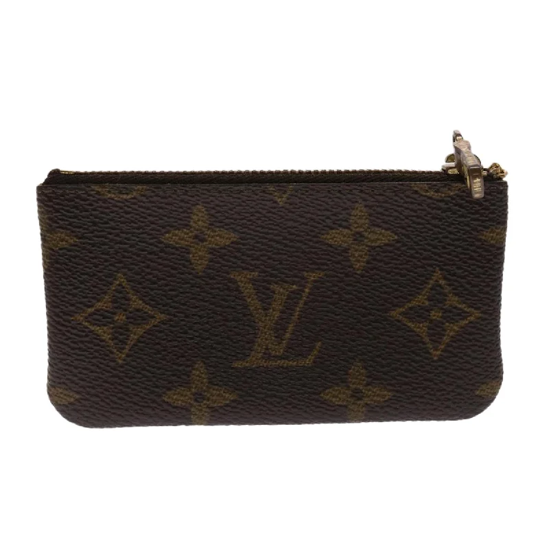 Luxury bags with exotic skinsLouis Vuitton Monogram Pochette Cles Coin Purse M62650 LV Auth yk7602