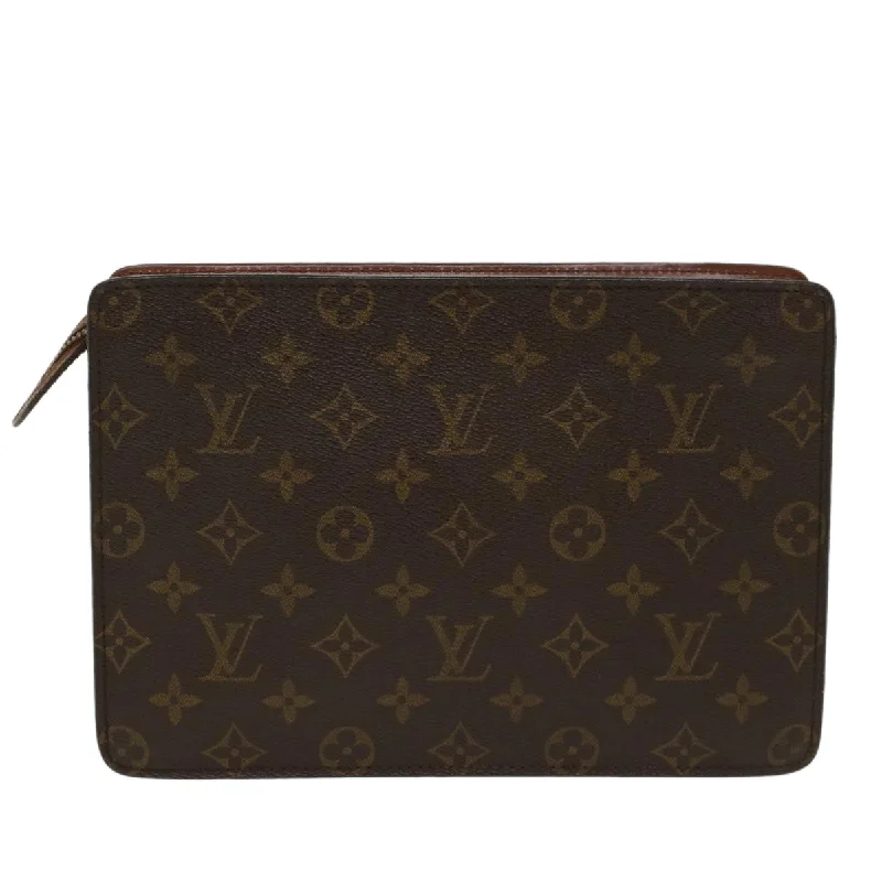 Vintage-inspired handbagsLOUIS VUITTON Monogram Pochette Homme Clutch Bag M51795 LV Auth 49338