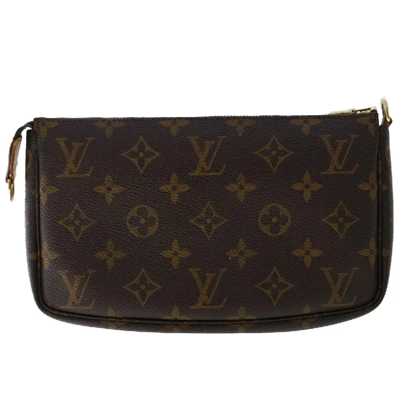 Minimalist leather handbagsLOUIS VUITTON Monogram Pochette Accessoires Pouch M51980 LV Auth 50011