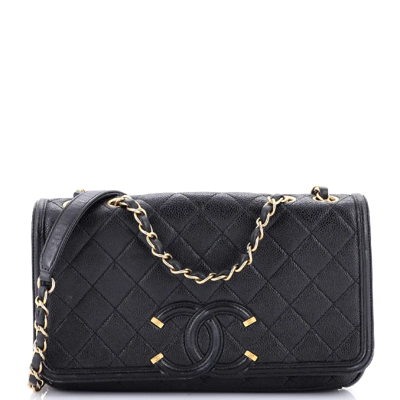 Customizable monogram bagsCustomizable monogram bagsFiligree Flap Bag Quilted Caviar Medium