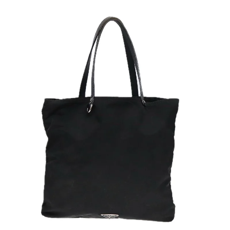 Luxury bags with exotic skinsPRADA Robot Tote Bag Nylon Black  87679