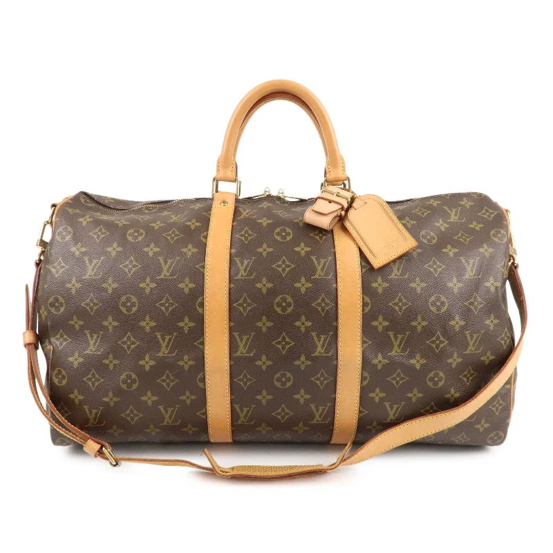 Large capacity travel bagsLouis Vuitton Monogram Keep All Bandoulier 50 Boston Bag M41416