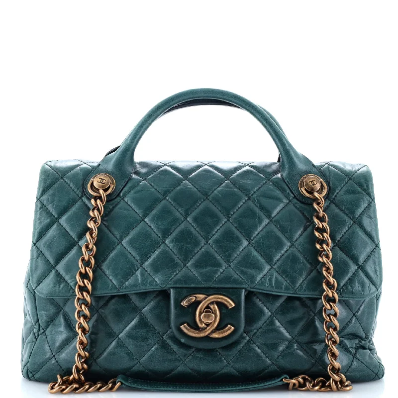 Luxury bags with chain strapsLuxury bags with chain strapsCastle Rock Flap Bag Quilted Glazed Calfskin Large