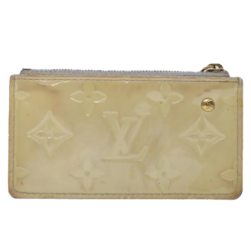 Customizable monogram bagsLouis Vuitton Monogram Vernis Pochette Cles Coin Purse Pearl M91348 Auth 45743