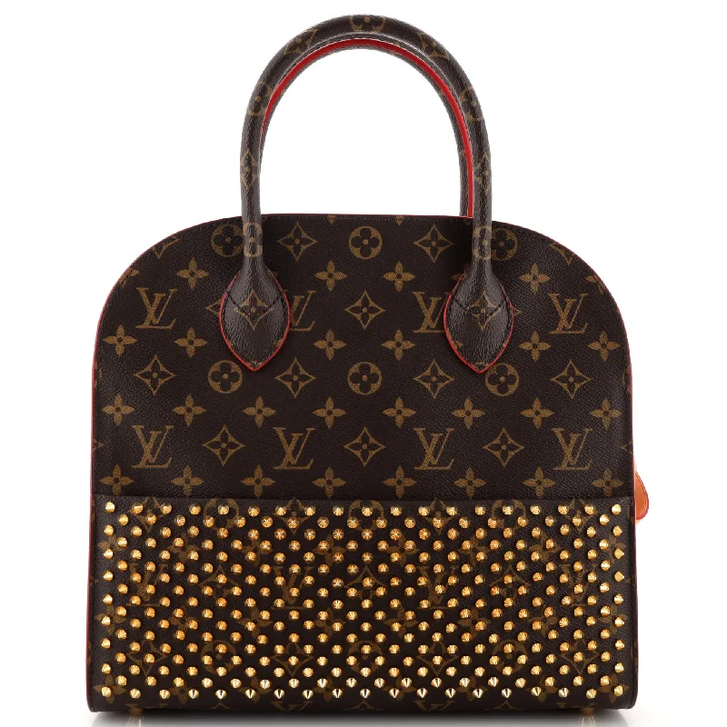 Affordable designer bag dupesAffordable designer bag dupesx Christian Louboutin Shopping Bag Calf Hair and Monogram Canvas