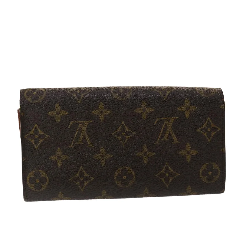 High-quality leather messenger bagsLouis Vuitton Monogram Portefeuille Sarah Long Wallet M62137 LV Auth 47668