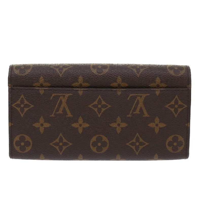 Luxury bags with exotic skinsLOUIS VUITTON Monogram Portefeuille Sarah Long Wallet M60531 LV Auth 49959A