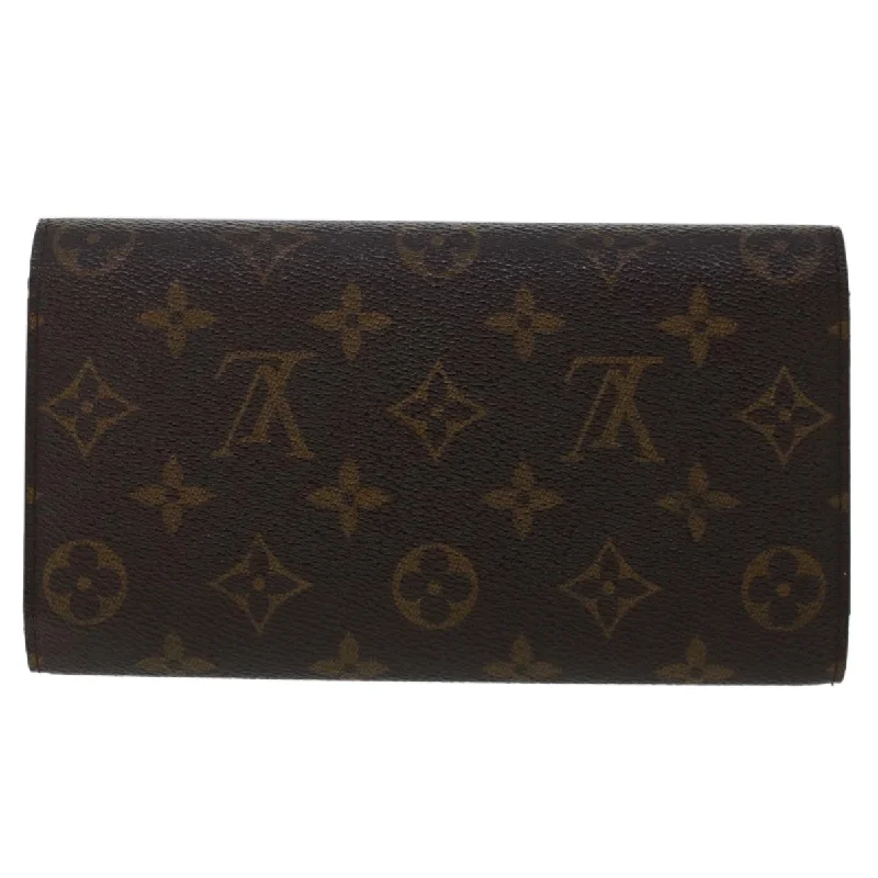 Stylish laptop bags for professionalsLOUIS VUITTON Monogram Portefeuille International Long Wallet M61217 Auth 49376