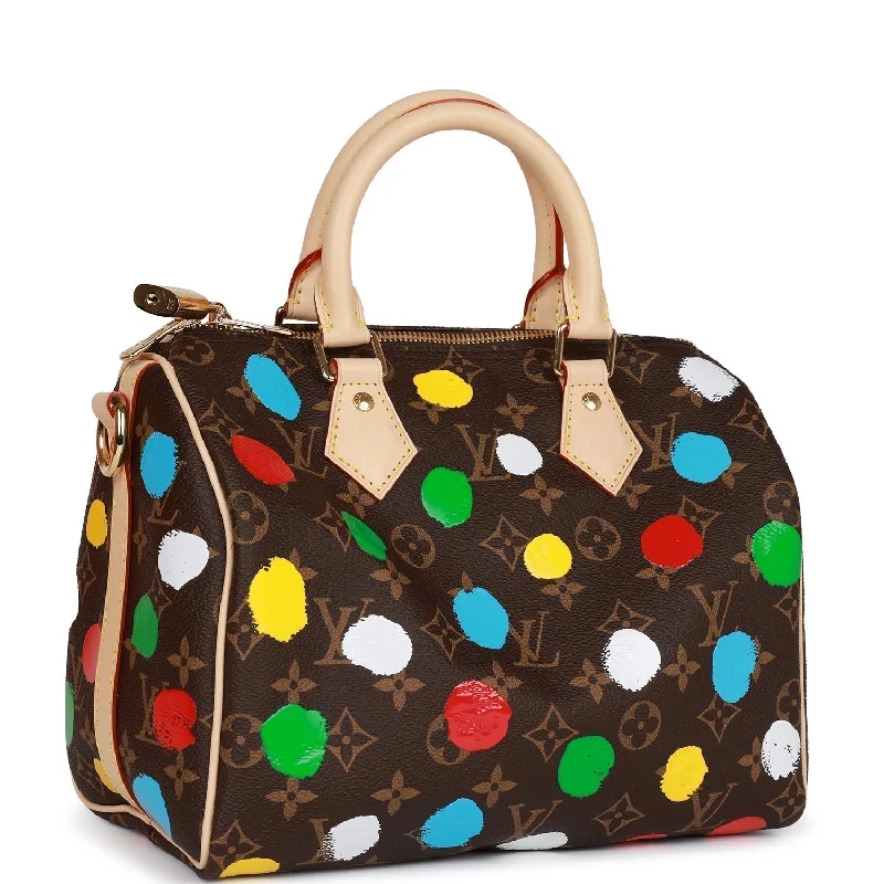 Trendy transparent PVC bagsLouis Vuitton x Yayoi Kusama Monogram Speedy Bandouliere 25