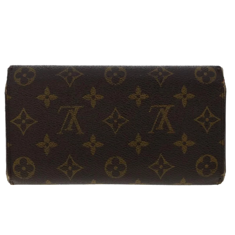 Mini bags for evening outLOUIS VUITTON Monogram Portefeuille International Long Wallet M61217 Auth 50212