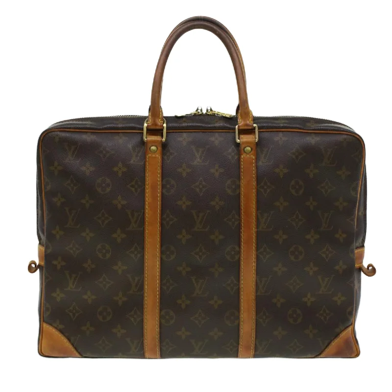 Eco-friendly tote bags for shoppingLouis Vuitton Monogram Porte Documents Voyage Business Bag M53361 LV Auth 44117